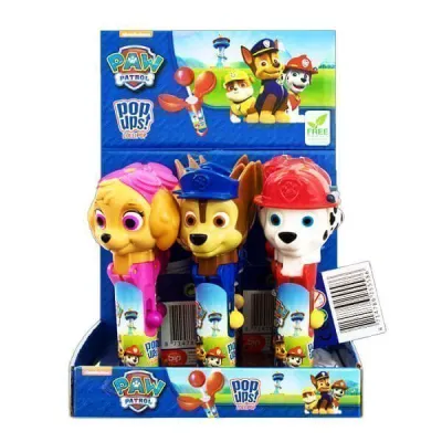 TWIST RUSH PAW PATROL POP UP LOLLIPOP 12pcsx16gr.