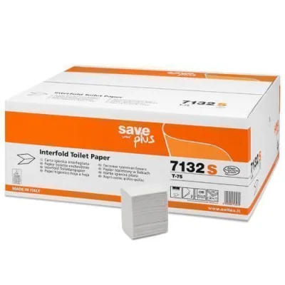 SAVE PLUS INTEFOLD TOILET PAPER 10,5x18cm36x250pcs.7132S