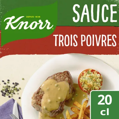 KNORR Three Pepper Sauce green black and white 32 g