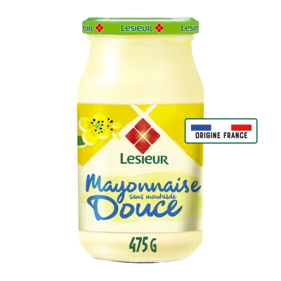 LESIEUR Fine and Mild Egg Mayonnaise without Mustard 475 g