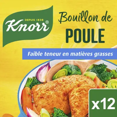 KNORR Low Fat Chicken Bouillon 12 cubes 120 g
