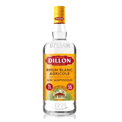 DILLON Rhum blanc agricole AOC Martinique 55° 1 L