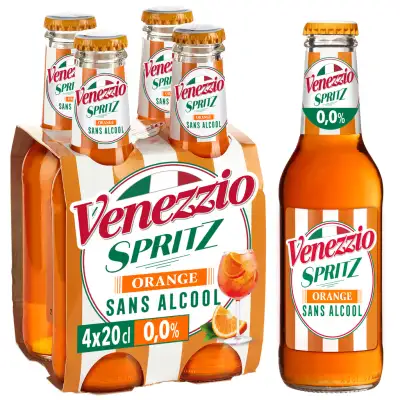 VENEZZIO Sparkling non-alcoholic Spritz cocktail 4 x 20 cl