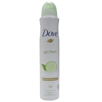 Dove deodorant spray 200 ml. Go Fresh Cucumber & Green Tea.