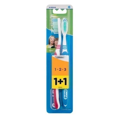 ORALB TOOTHBRUSH 123 2pcs MEDIUM
