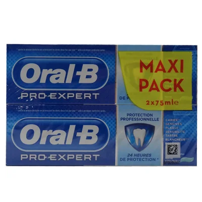 Oral B toothpaste 2X75 ml. Pro-Expert protection fresh mint.