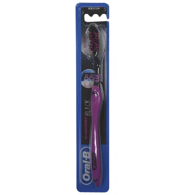 Oral B toothbrush 1 u. Black medium.