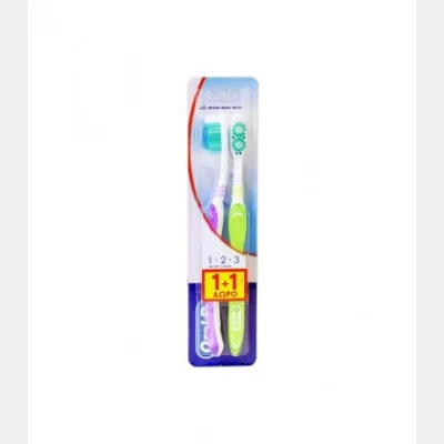 ORAL-B ΟΔΟΝΤΟΒΟΥΡΤΣΑ 1-2-3 SHINY CLEAN MEDIUM