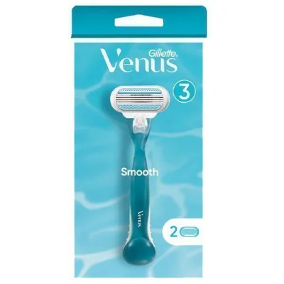 GILLETTE RAZOR VENUS 3 HOLDER + 2 REFILLS SMOOTH