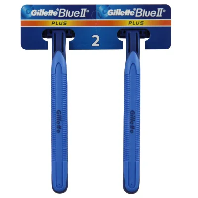 Gillette Blue II plus razor. Blister 2X48 u. Minibox.