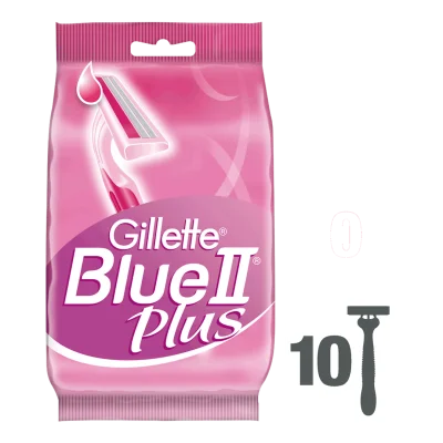 GILLETTE Blue II+ for Woman Disposable Razors x10