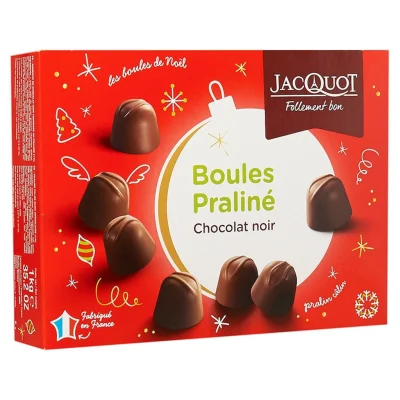 JACQUOT Dark chocolate balls with praline filling 1 kg