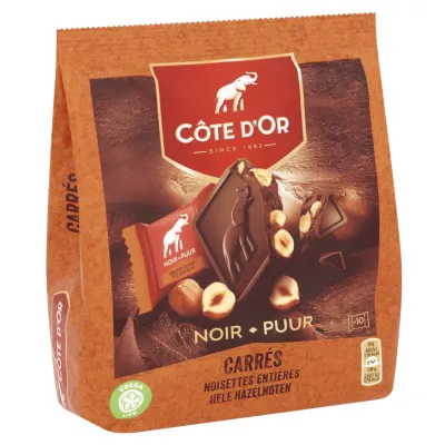 Côte d'Or Carré Dark Chocolate Whole Nuts 200g