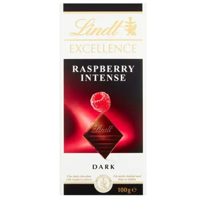Lindt Excellence Intense Raspberry Dark Chocolate 100g