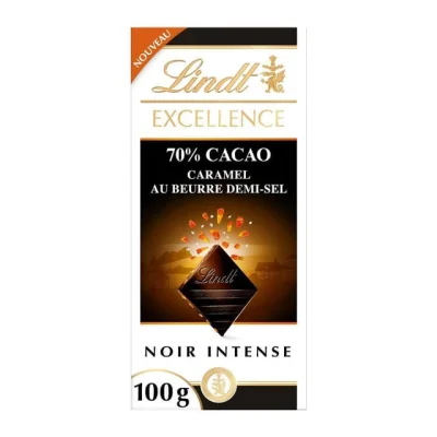Lindt Dark 70% Salted Butter Caramel