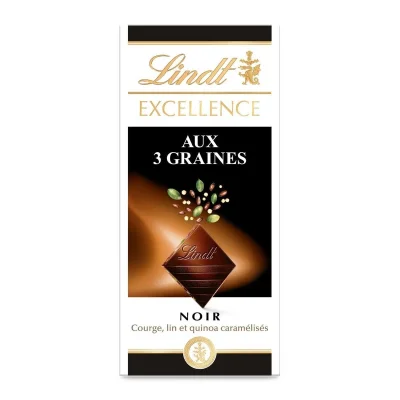 Lindt Excellence Dark Chocolate Three Seeds