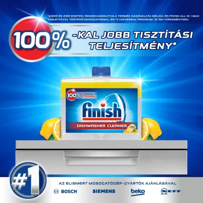 Finish Dishwasher Cleaner Lemon 250ml