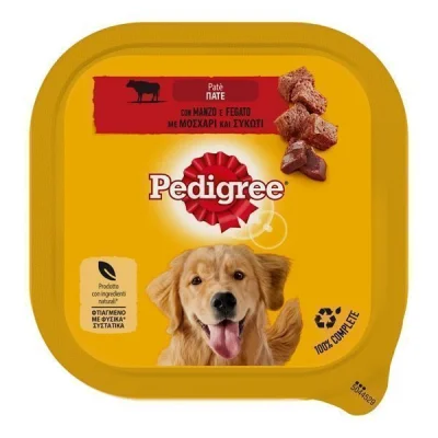 PEDIGREE PATE DOG FOOD 300gr. MANZO E FEGATO