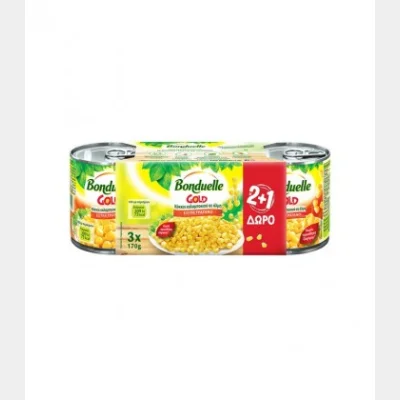 BONDUELLE ΚΑΛΑΜΠΟΚΙ 170gr 2+1 Χ4