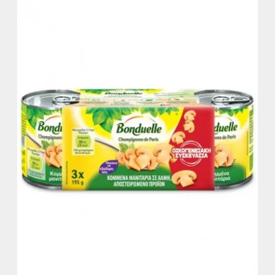 BONDUELLE ΜΑΝΙΤΑΡΙΑ ΚΟΜΜΕΝΑ 195gr Χ4