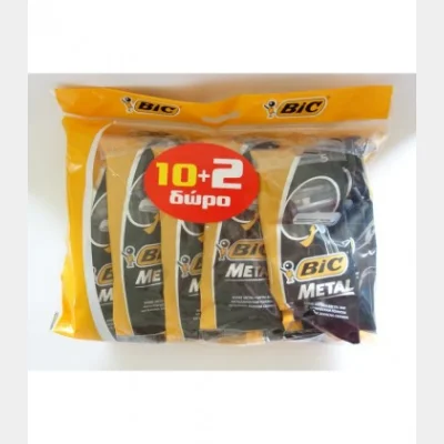 BIC ΞΥΡΑΦΑΚΙΑ 5τεμ METAL 10+2 Χ 20σετ/κιβ