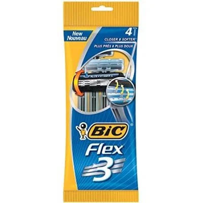 Bic Dispasable Razor Triple Blade Bag 4 pc
