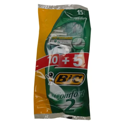 Bic razor 10+5 u. 2 blades comfort.