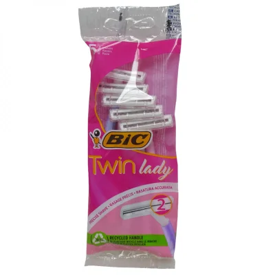 Bic twin lady razor 5 u. 2 blades.