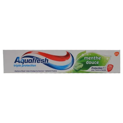 Aquafresh toothpaste 75 ml. Triple protection soft mint.