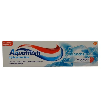 Aquafresh toothpaste 75 ml. Triple protection whitener.