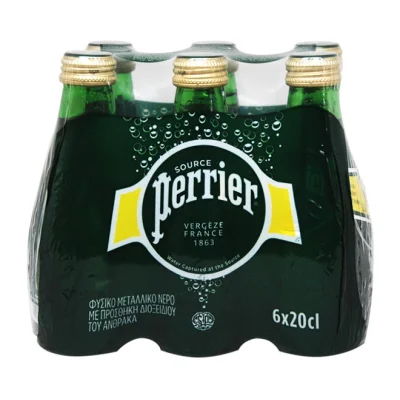 PERRIER sparkling water 6 x 200ml