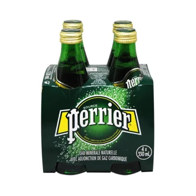 PERRIER sparkling water 4 x 330ml