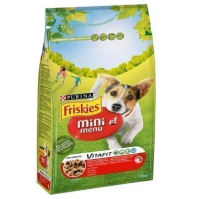 FRISKIES DRY DOG FOOD 1,5 kg MINI MENU BEEF