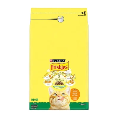 Friskies NESTLÉ FRISKIES INDOOR Cat ChknTrkyVeg6x1.5kgPT