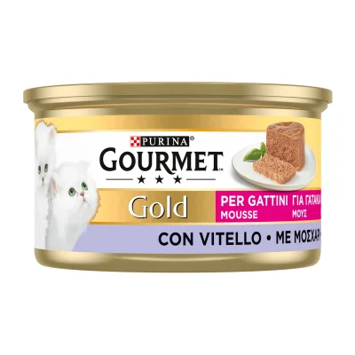 Nestlé Gourmet Gold Kitten Mousse with Veal 24x85g