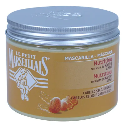 Le Petit Marseillais mask 300 ml. Dry hair with honey & karité.