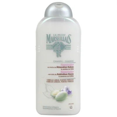 Le Petit Marseillais shampoo 300 ml. Repair with Milk of sweet almonds.