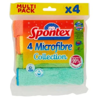 Spontex Microfibre Panni X4