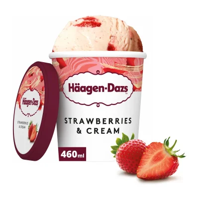 Häagen-Dazs Strawberries & Cream 460ml