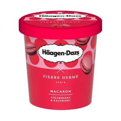 Häagen-Dazs Macaron Strawberry & Raspberry 420ml
