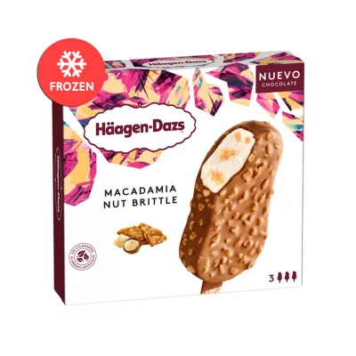 Häagen-Dazs Bombones 3x80ml Macadamia Nut Brittle