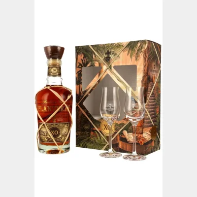 Planteray XO 20Th Anniversary + 2 Glasses 40% 70cl Gift Pack