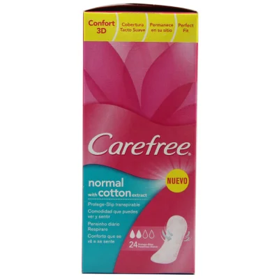 Carefree sanitary towels 24 u. Breathable.