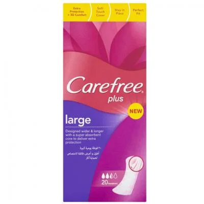 Carefree Plus Large Daily Pad  20 pc