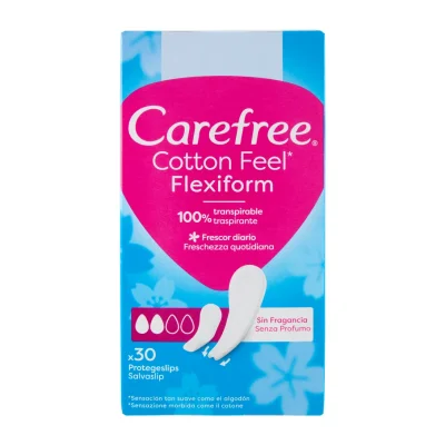 Carefree Flexiform Panty Liners 30 pack