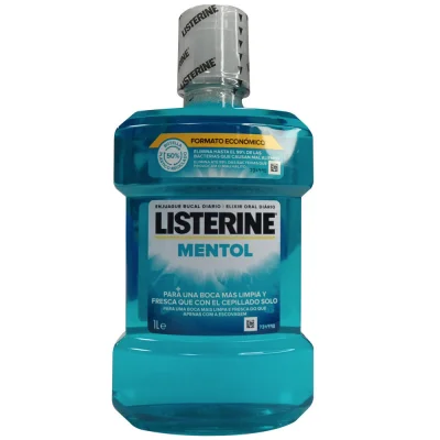 Listerine mouthwash 1l. Mentol.