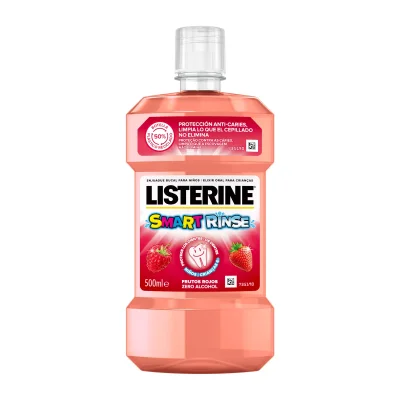 Listerine Smart Rinse Kids Mouthwash Berry 500ml