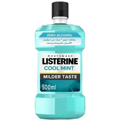 LISTERINE MOUTHWASH 500ml COOL MINT MILD ZERO ALCOHOL