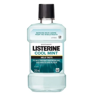 LISTERINE MOUTHWAWSH 250ml COOL MINT MILD