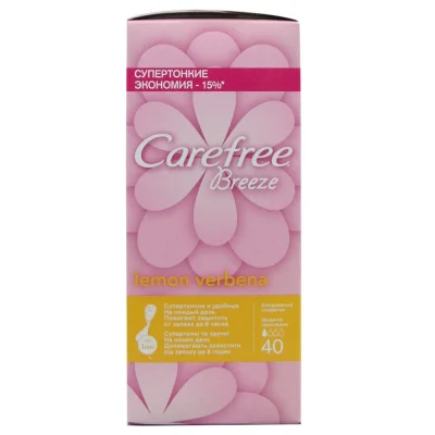 Carefree sanitary towels 40 u. Breeze verbena lemon.